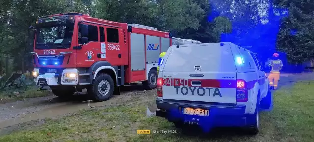 W ewakuacji obozu harcerskiego brali udział strażacy z OPS Podgórzyni OSP Szklarska Poręba