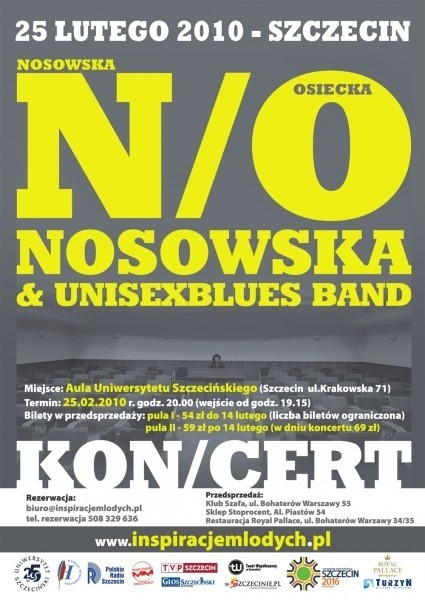 Koncert Nosowskiej odbędzie się w najbliższy czwartek.