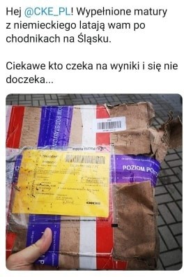 W Zabrzu znaleziono rozwiązane matury z języka niemieckiego....