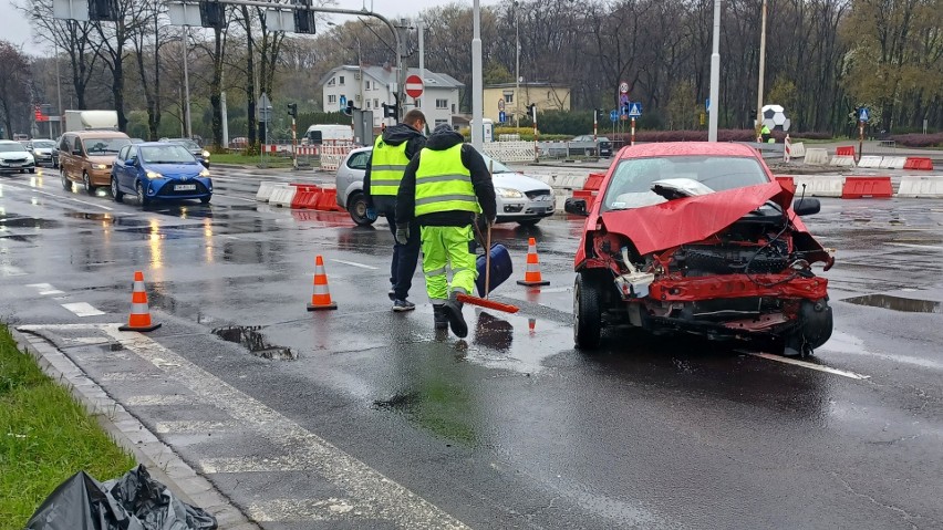 Wypadek we Wrocławiu 25.04.2022