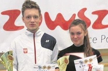                         Suchedniowianka Zuzanna Glijer zdobyła złoty medal m.in. w deblu kategorii u-19 z łodzianinem Michałem Kikosickim.