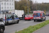 Wypadek na skrzyżowaniu ulic Zachodniej i Drewnowskiej. Utrudnienia w centrum Łodzi ZDJĘCIA