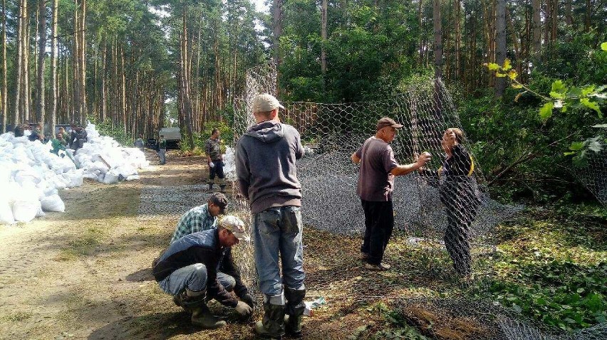 Akcja ratunkowa w gminie Darłowo. Pękł wał przeciwpowodziowy