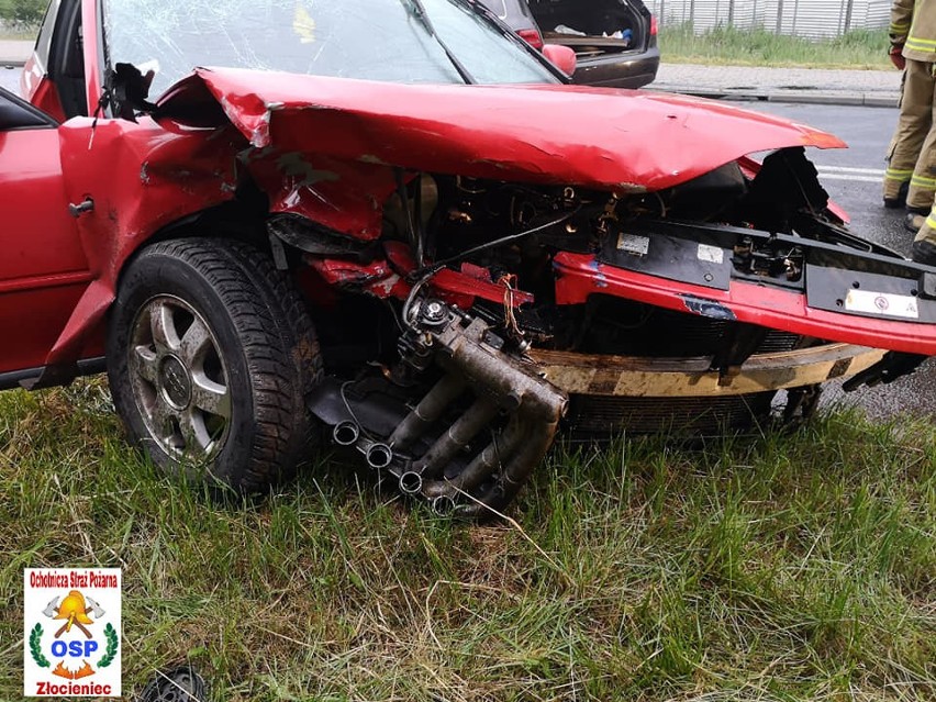 Wypadek w Złocieńcu na ul. Drawskiej