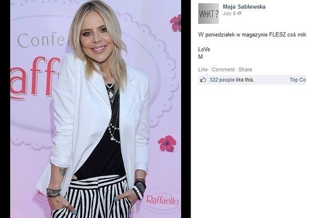 Maja Sablewska (fot. screen z Facebook.com)