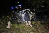Straszny wypadek BMW. Z auta wypadł silnik (ZDJĘCIA)