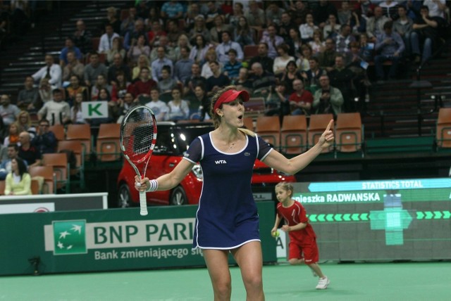 Alize Corner w 2014 roku w półfinale w Spodku wygrała z Agnieszką Radwańską.