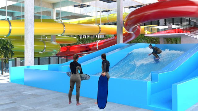 Aquapark w Opolu - wizualizacje prezentowane jesienią 2018 roku