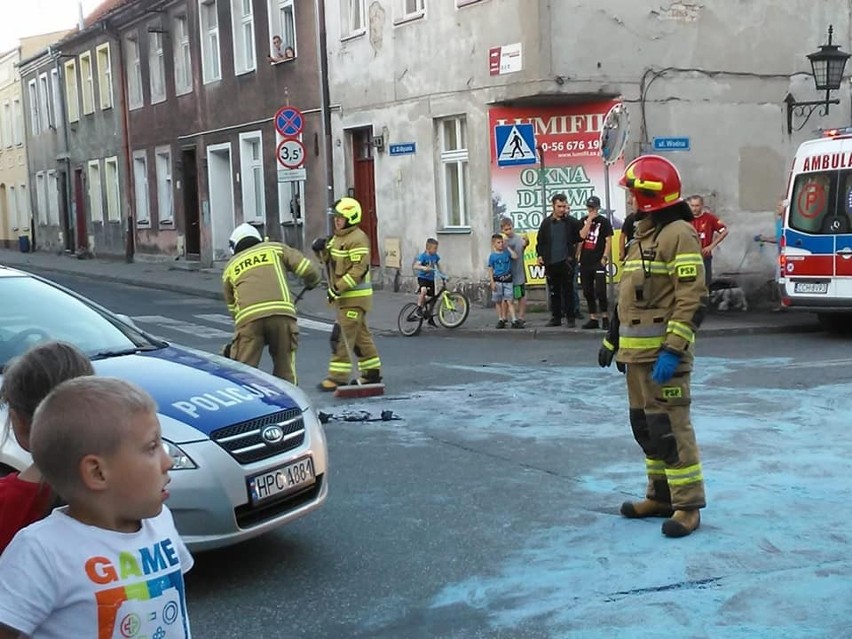 Na skrzyżowaniu chełmińskich ulic: 22 Stycznia i Wodnej...