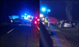 Śmiertelny wypadek w Źródłach pod Wrocławiem. Samochód osobowy zderzył się z ciężarówką