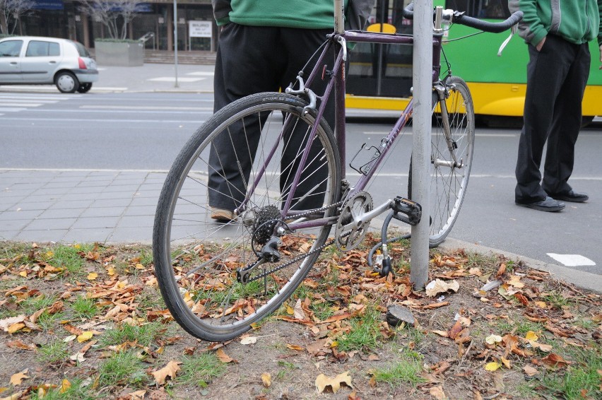 Grunwaldzka: Tramwaj potrącił rowerzystę