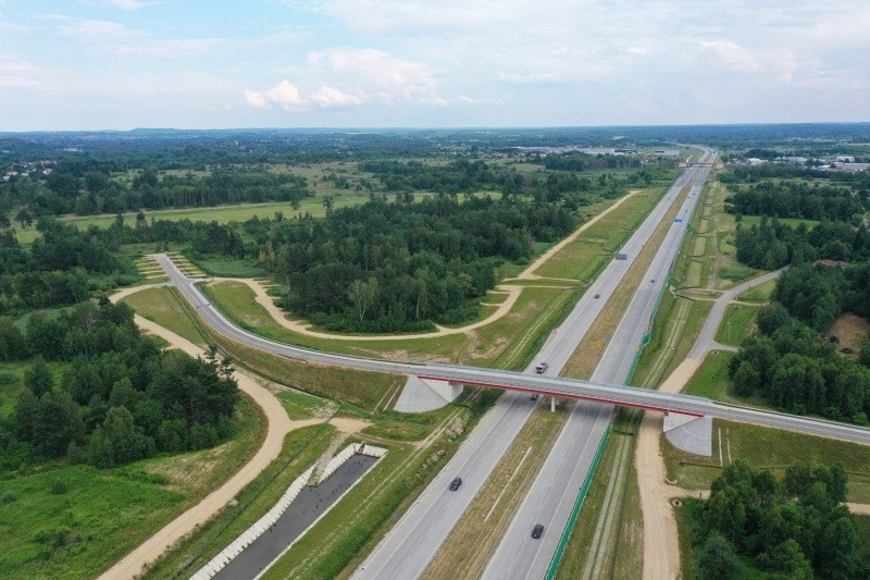 Tak wygląda dziś, użytkowany od roku odcinek G autostrady...