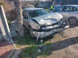 Poranne zderzenie trzech samochodów pod Pińczowem
