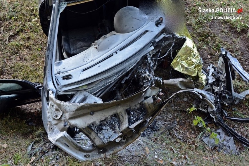 Peugeot wypadł z drogi, 51-latek zginął na miejscu
