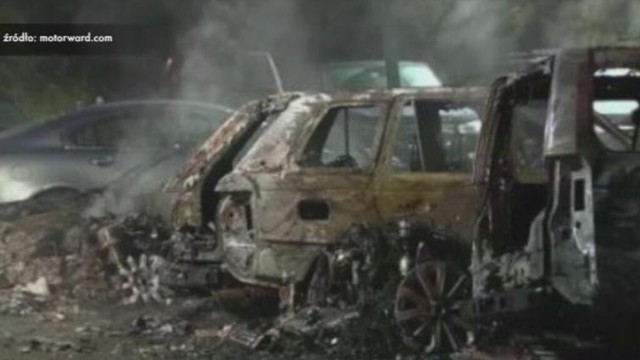 Pożar strawił dwadzieścia luksusowych samochodów