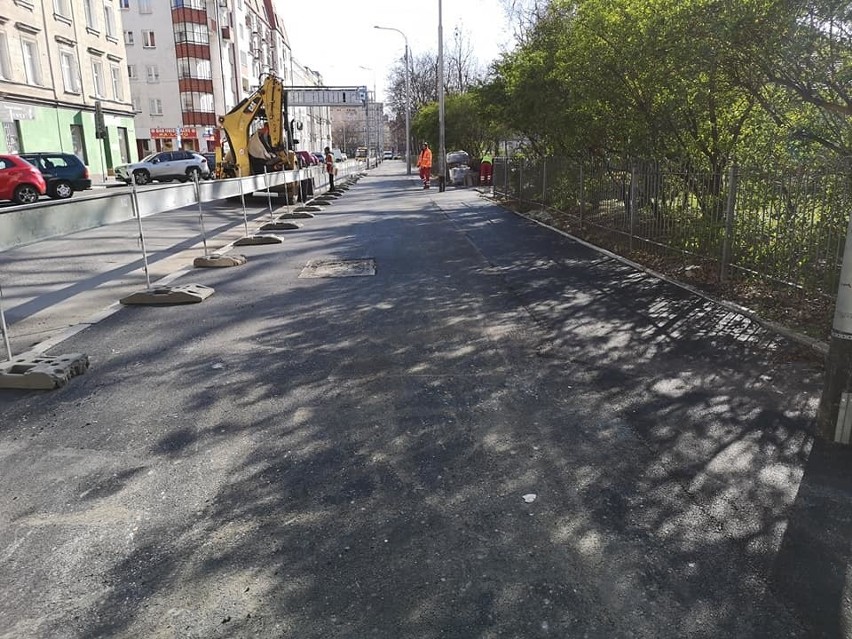 Fragment drogi rowerowej przy ul. Krasińskiego - już otwarty