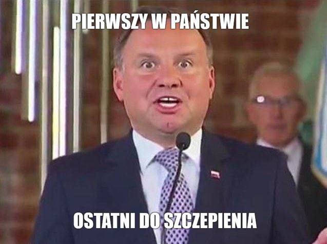 Andrzej Duda na koronawirusa zaszczepi się jako jeden z...