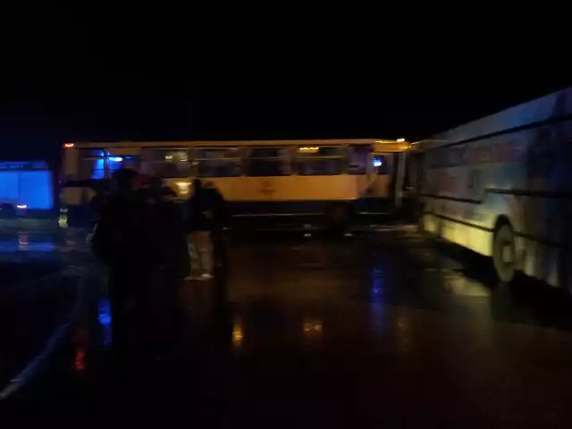 Zderzenie autobusów w Lutoryżu.
