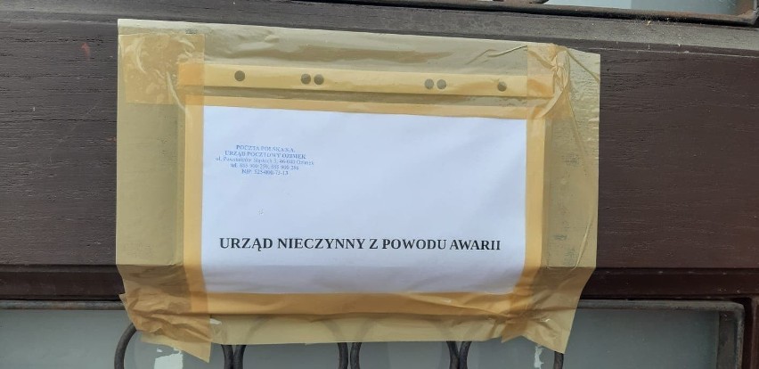 Urząd Pocztowy w Ozimku dziś (15.04) jest nieczynny....