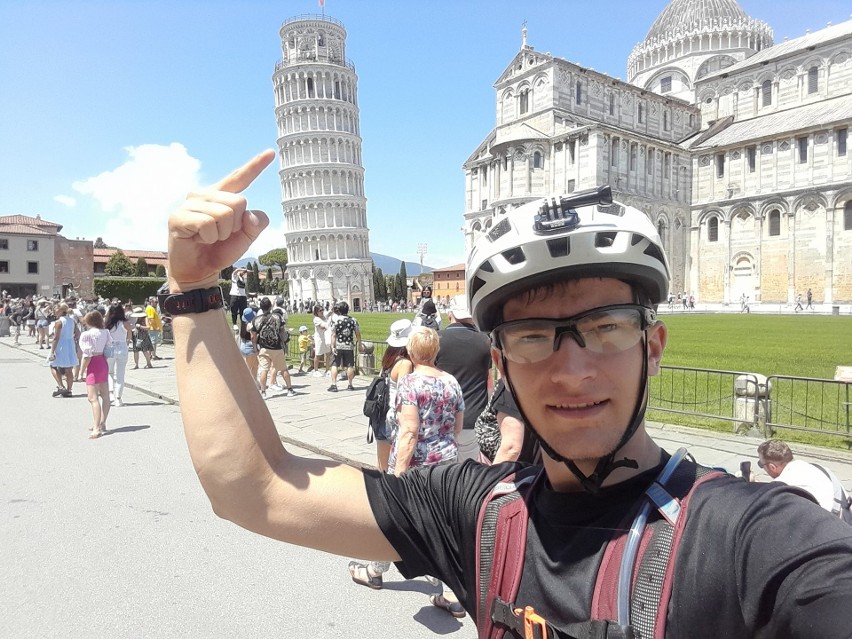 19-latek pojechał rowerem z Częstochowy do Rzymu! W ten...