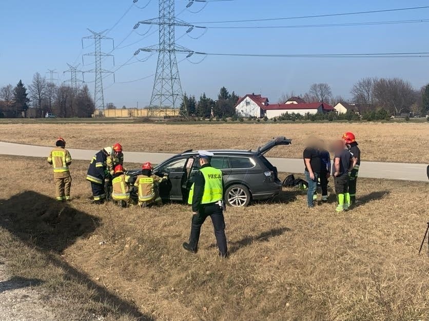 Wypadek na wschodniej obwodnicy Wojnicza