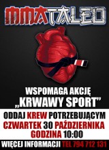 MMA Mmataleo Słupsk organizuje akcję oddawania krwi