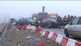 Karambol 14 aut na S7 koło Skarżyska. 6 osób rannych [wideo]