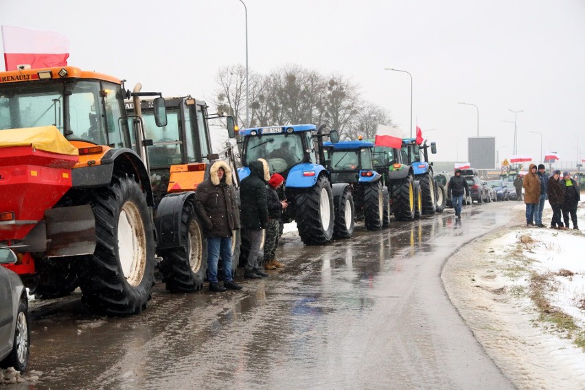 Protest rolników na terenie 11 powiatów w woj. lubelskim. Zobacz zdjęcia z Bogucina