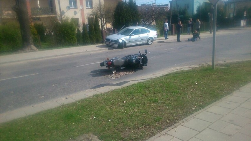 Wypadek motocyklisty na Wiewiórczej w Białymstoku. Kierowca...