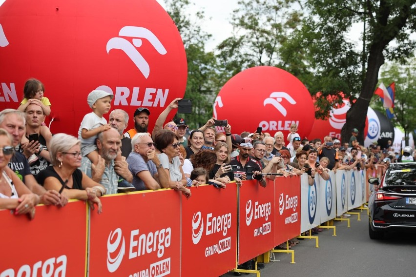 Na starcie ostatniego etapu Tour de Pologne 2023 w Zabrzu...