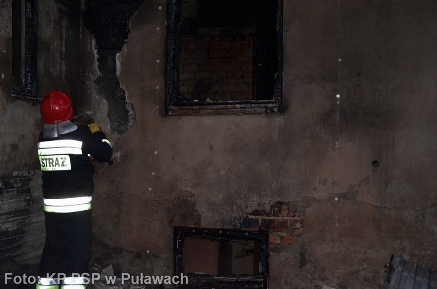Tragiczny pożar w Kurowie. Zginęło małżeństwo, cztery osoby straciły dach nad głową