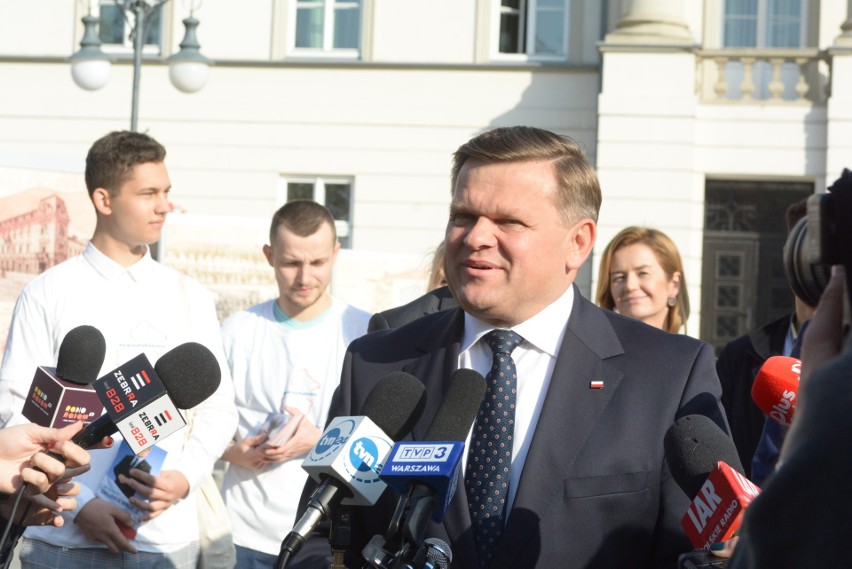 Wojciech Skurkiewicz powinien być prezydentem Radomia - marszałkowie Senatu apelowali w Radomiu o poparcie dla kandydata PiS