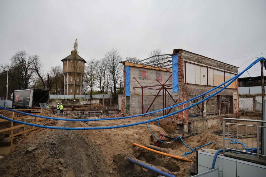 Prace na budowie nowego dworca PKP w Koszalinie