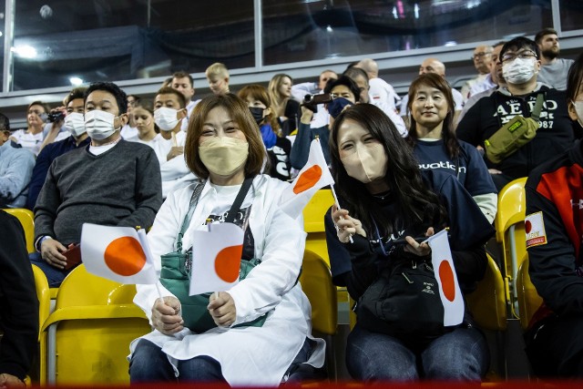 Ekipa z Japonii skutecznie zagrzewała do boju - Japończycy zgarnęli większość medali.