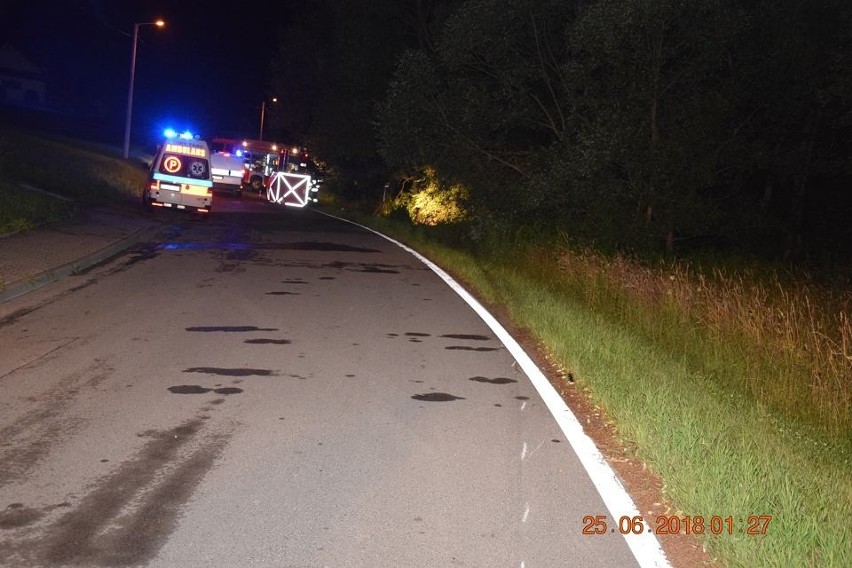 Tragiczny wypadek w Skawie koło Rabki. Nie żyją trzy osoby