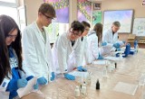 Dzień Chemika w II LO w Radomsku. Zajęcia laboratoryjne pod okiem naukowców z Uniwersytetu Łódzkiego. ZDJĘCIA
