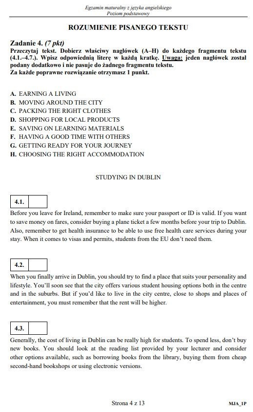 MATURA 2020 Angielski podstawa. ARKUSZE CKE Co było na egzaminie maturalnym 2020 z angielskiego? 10.06.20
