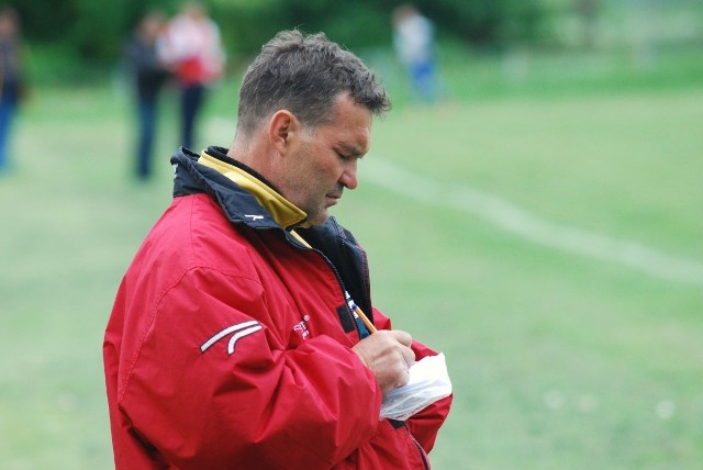 Trener Stali Jarosław Jałocha był zadowolony ze sparingu z GKS Rudki. 