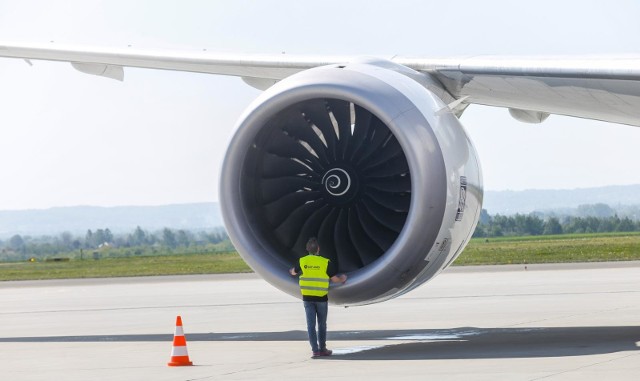 30.04.2018 jasionka inauguracja polaczenia rzeszow lotnisko newark nowy jork lot boing 787 dreamliner  fot krzysztof kapica