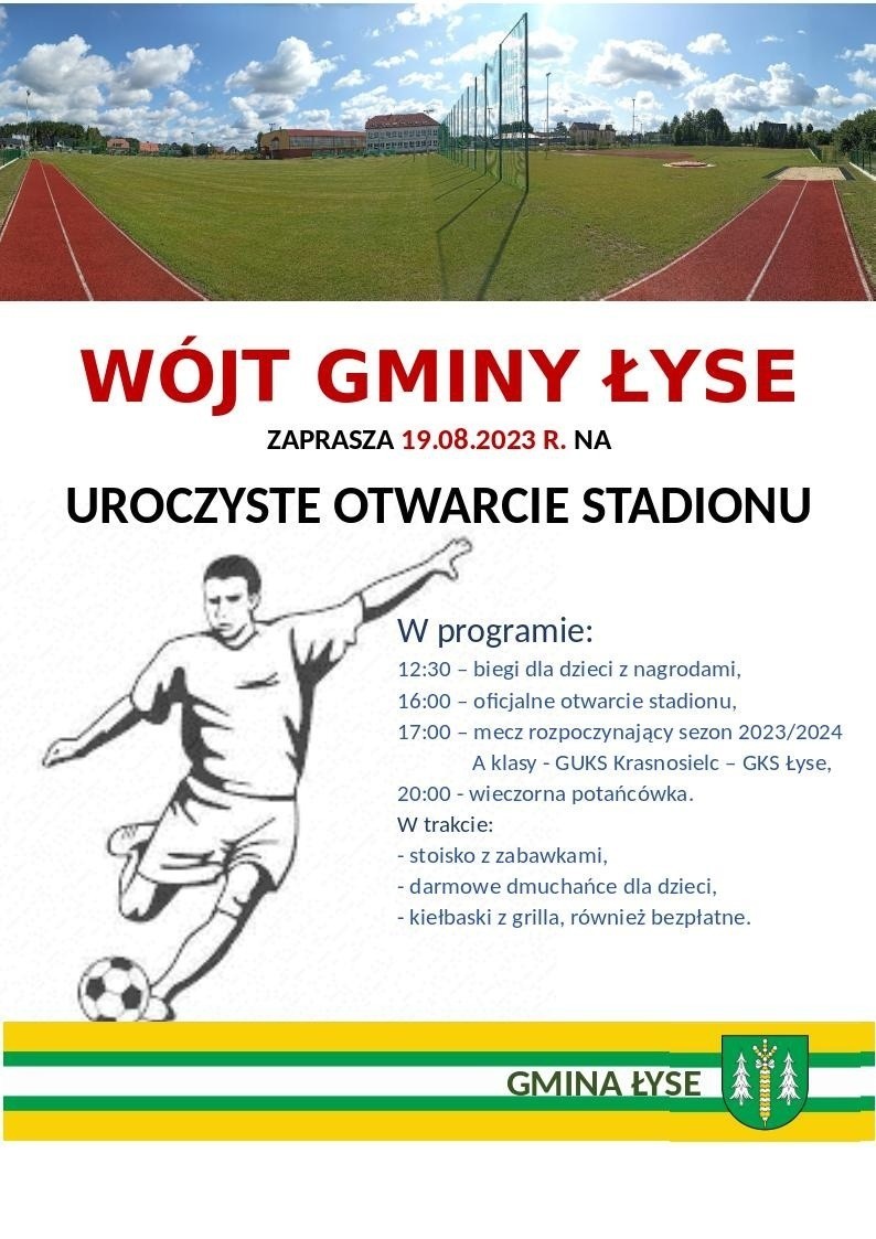 Uroczyste otwarcie stadionu w Łysych