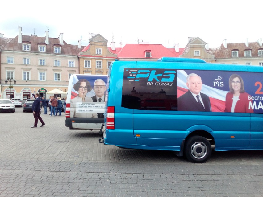 Eurowybory 2019 w Lublinie. Szydło, Komorowski i Czarzasty w wyborczej trasie