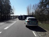Wiercień Duży. Strażnicy graniczni z Mielnika ratowali ofiary wypadku (zdjęcia)