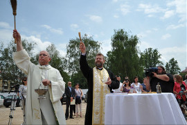 Galeria Jurowiecka - Poświęcenie placu budowy