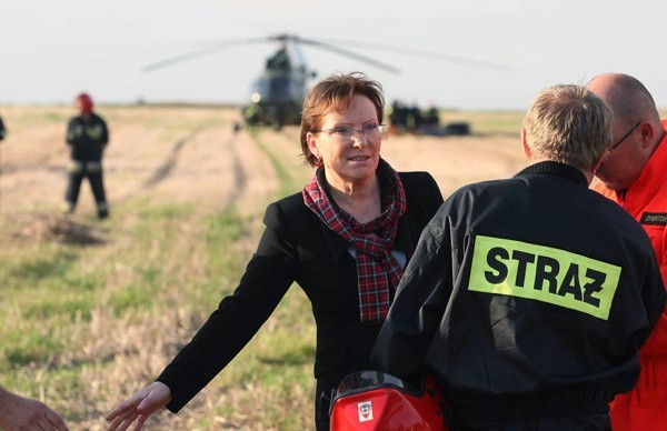Na miejsce katastrofy przybyła minister zdrowia Ewa Kopacz.