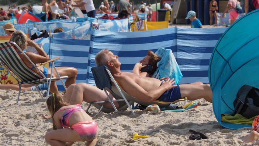 Zobaczcie, jak we wtorkowe południe wyglądała plaża...