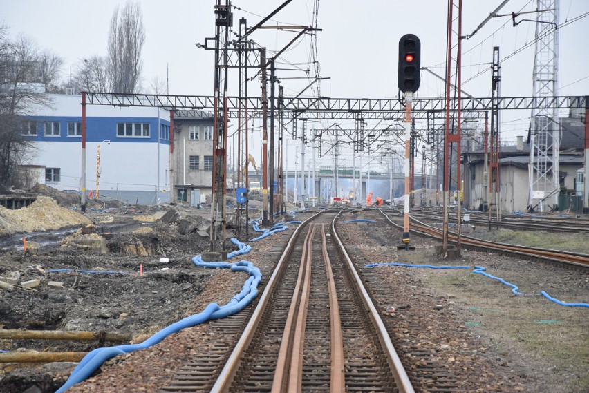 Stacja kolejowa Czechowice-Dziedzice. Aktualnie trwa tam...