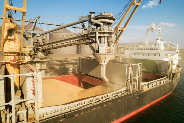 Ukraina będzie nadal eksportować produkty rolne przez porty morskie.