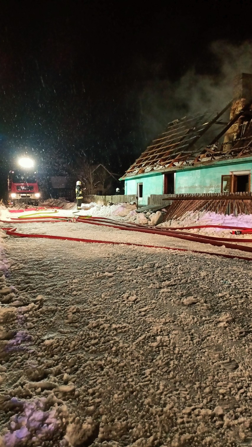 Pożar domu w powiecie zamojskim. Mężczyźnie nie udało się przeżyć