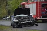 Dwa auta zderzyły się w Maksymilianowie. Są ranni!