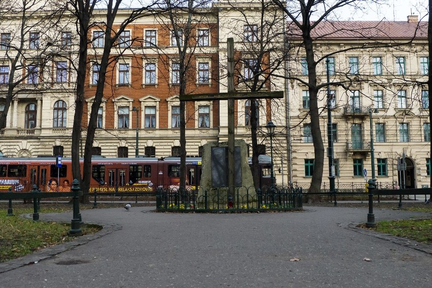 Pomnik zajść krakowskich 1936. Upamiętnia zamordowanych...